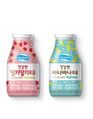 동원F&B, '덴마크 건강한 딸기딸기우유&바나바나우유'