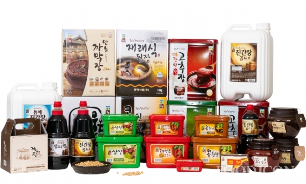 동해식품에서 생산하고 있는 장류제품들