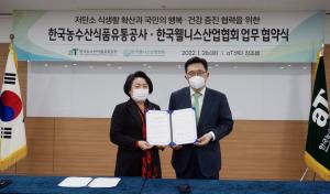 aT-한국웰니스산업협회, 저탄소 식생활 확산 MOU 체결