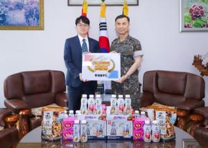 롯데웰푸드, 무더위 속 장병들에 2억 원 상당 위문품 전달