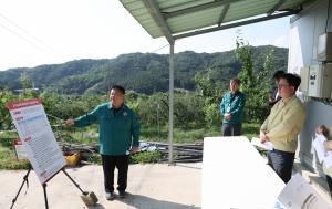 "과수화상병 확산 비상"… 이승돈 청장, 공주 사과농가 긴급 점검