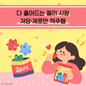 [Insight] 젤리 구매액 12.3% 줄었는데…저당·제로는 37.1% 성장